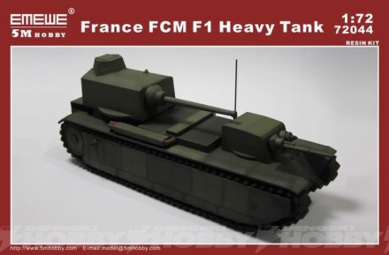 18-72044 france fcm f1 heavy tank