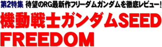 第２特集 待望のRG最新作フリーダムガンダムを徹底レビュー！ 機動戦士ガンダムSEED FREEDOM