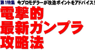 第１特集：プロモデラーが改造ポイントをアドバイス！ 電撃的最新ガンプラ攻略法