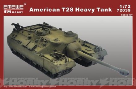 13-72039 american t28 heavy tank