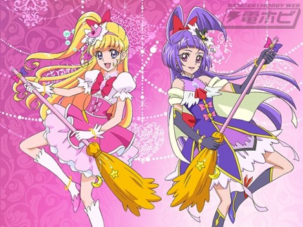 ▲「魔法つかいプリキュア！スプリングパーティー」。キュアミラクル、キュアマジカルと一緒に踊った後は、握手会も。