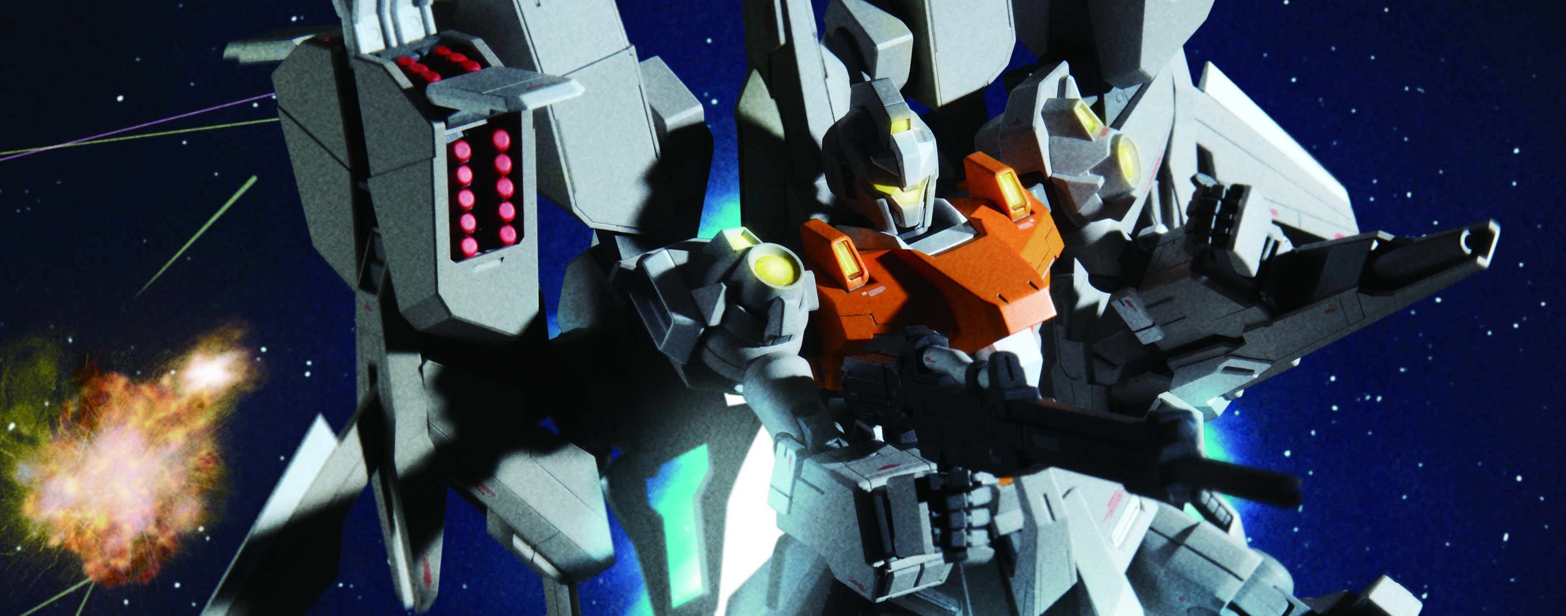 ガンプラで見る『機動戦士ガンダムユニコーン RE:0096』（その12）MG 1/100 リゼルC型リゼルC型 （ディフェンサーa＋bユニット／  ゼネラル・レビル配備機） | 電撃ホビーウェブ