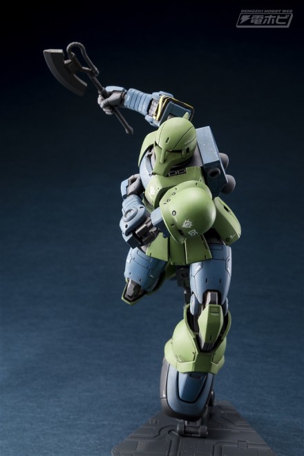 ▲「HG 1/144 ザクI（デニム/スレンダー機）」　製作：GAS