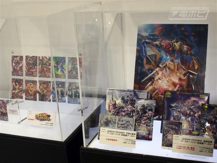 ▲ガンプラのほかに、グッズ関係の展示もありました。