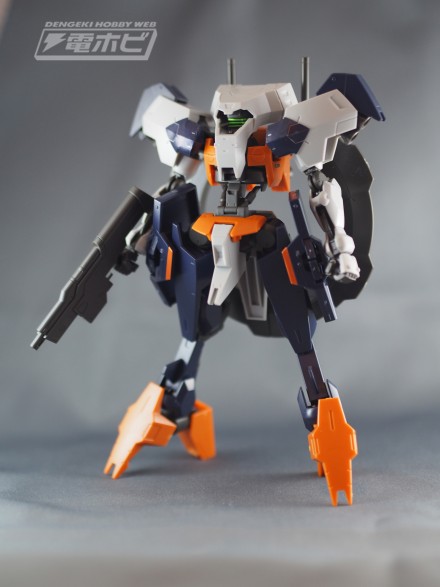 ▲HG 1/144 ユーゴ―が完成しました！　見れば見るほど独特なスタイリングです。