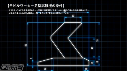 ▲モビルワーカー⾜形試験機の設計図