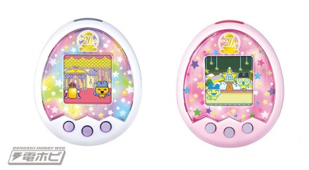 『Tamagotchi m!x 20th Anniversary m!x ver.』 ロイヤルホワイト（左）、ロイヤルピンク（右）