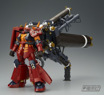 ▲素組み状態の「MG 1/100 高機動型ザク “サイコ・ザク” Ver.Ka（GUNDAM THUNDERBOLT版）」。