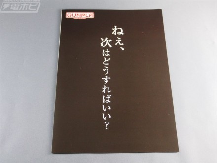 ▲三日月の名セリフがでかでかと書かれた新商品カタログも入っていました。うーん、ちょっと怖いですね(笑)。