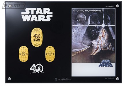 「スター・ウォーズ 40周年記念 純金製小判額」（表）