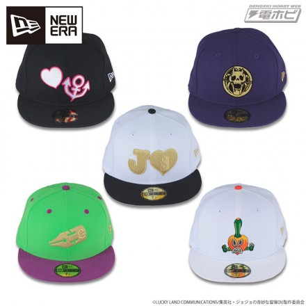 ジョジョ×NEW ERA（R）”初コラボキャップが登場！仗助・承太郎・露伴などがモデルの全5種が発売に | 電撃ホビーウェブ