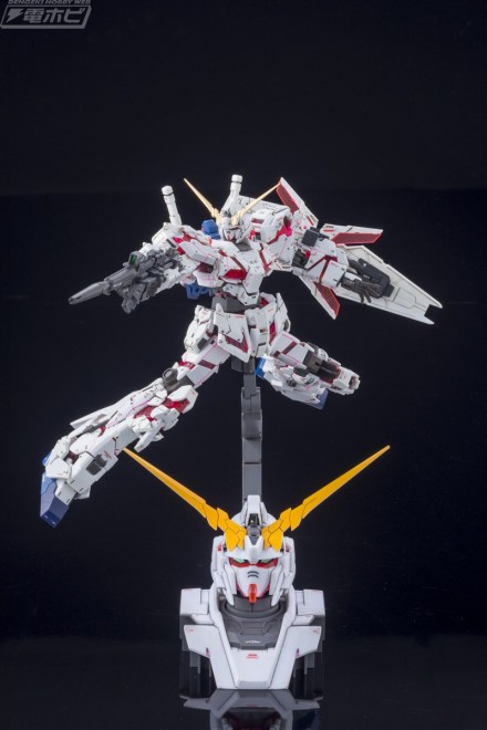 ▲ユニコーンガンダム ヘッドディスプレイには、写真のようにRG 1/144 ユニコーンガンダムをディスプレイすうることが可能です。