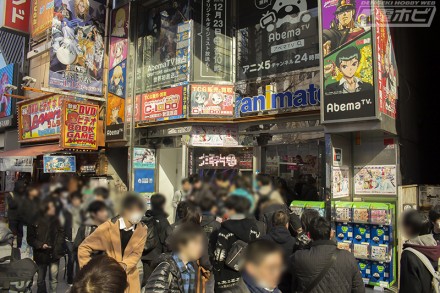 ▲10時半頃のアニメイト秋葉原店の様子。