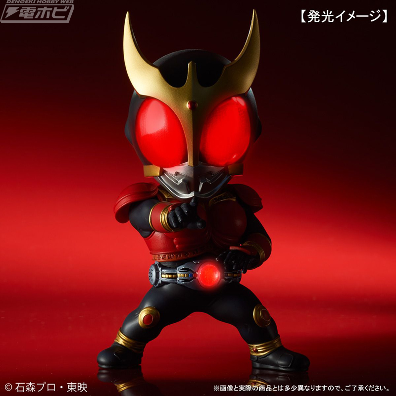 仮面ライダークウガ マイティフォームがリアルなデフォルメフィギュアとなって登場！複眼やベルト部分の発光機能を搭載！ | 電撃ホビーウェブ