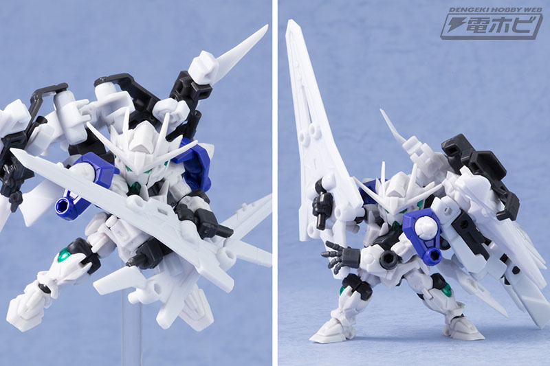 機動戦士ガンダム モビルスーツ アンサンブル」EX06Bは「00ガンダム&ザンライザーセット」！3ユニットから構成される山盛りの強化プランを重装で楽しむ！  | 電撃ホビーウェブ