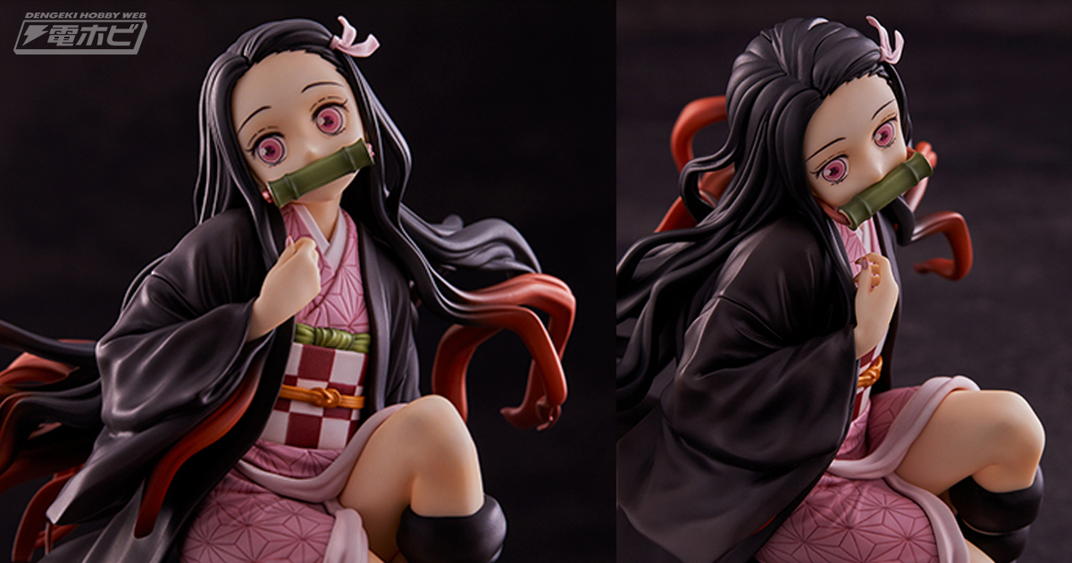 鬼滅の刃』竈門禰豆子が炭治郎の木箱とともにフィギュア化！鬼である彼女の髪や爪までも忠実に再現！ | 電撃ホビーウェブ