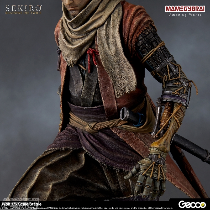 SEKIRO』の主人公「狼」が1/6スケールのスタチューになって見参！「不死斬り」など二振りの刀や予約特典の忍義手に注目!! | 電撃ホビーウェブ