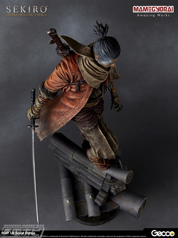 『SEKIRO』の主人公「狼」が1/6スケールのスタチューになって見参！「不死斬り」など二振りの刀や予約特典の忍義手に注目!! | 電撃ホビーウェブ