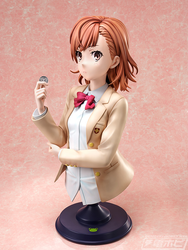 とある科学の超電磁砲T』御坂美琴の等身大胸像フィギュアが登場！ツンツンとしながらもどこか少し恥じらいのある美琴を表現！ | 電撃ホビーウェブ