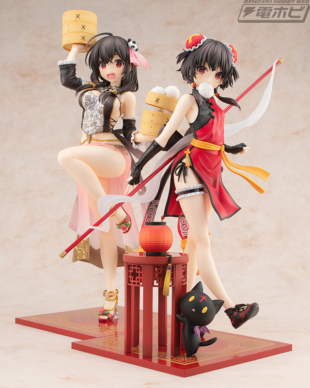 この素晴らしい世界に祝福を！』めぐみん、ゆんゆんがチャイナドレス姿でフィギュア化！豪華版には三嶋くろね氏描き下ろしイラストを使用したラバーマットが付属！  | 電撃ホビーウェブ