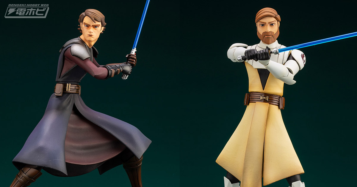 スター・ウォーズ：クローン・ウォーズ』アナキンとオビ=ワンが装いも新たに再びフィギュア化！ボーナスパーツを揃えるとパダワン時代のアソーカ・タノが完成  | 電撃ホビーウェブ