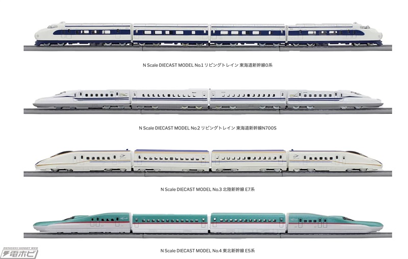 Nゲージサイズの0系やE5系新幹線が鉄道模型「リビングトレイン」シリーズより登場！スイッチバックレールセットで自動往復走行も可能!! |  電撃ホビーウェブ