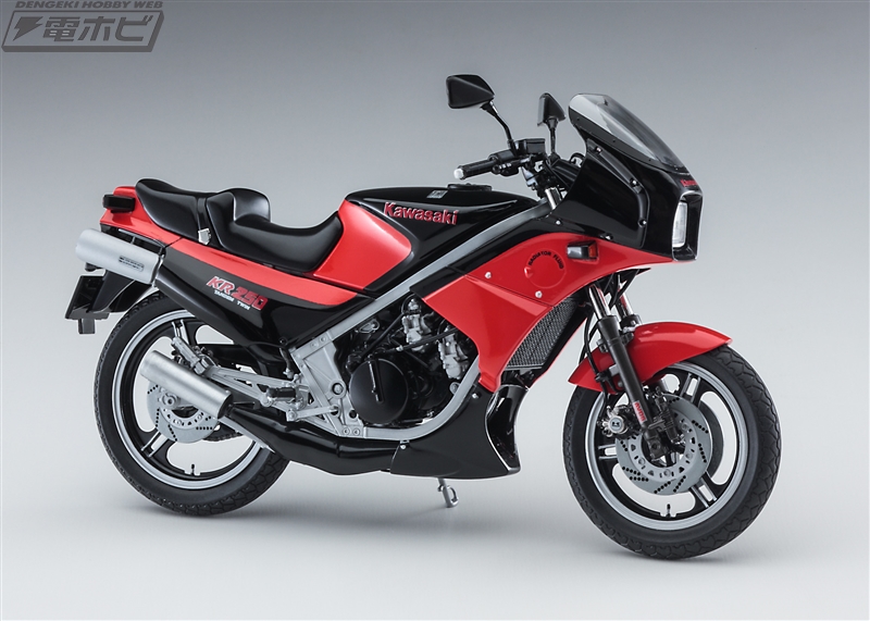 ハセガワの「カワサキ KR250」キットに新色登場！鮮烈なブラック×レッドカラーを新規デカールで再現!! | 電撃ホビーウェブ