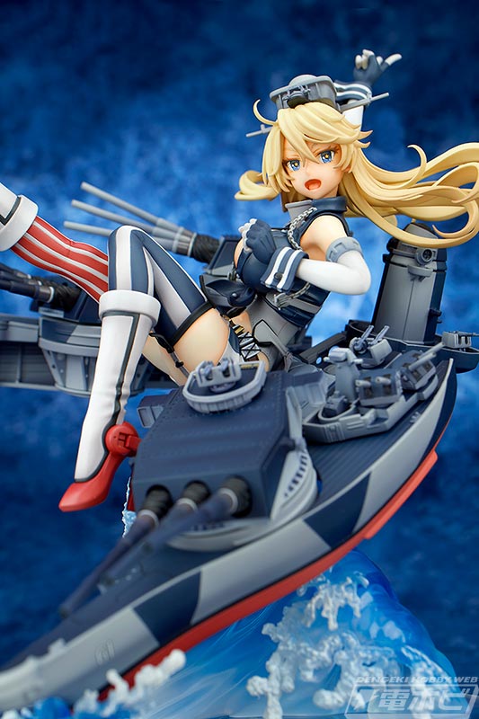 艦これ』アイオワが躍動感あふれるポージングでフィギュア化！大型の重兵装は実艦のディテールを緻密に再現！ | 電撃ホビーウェブ