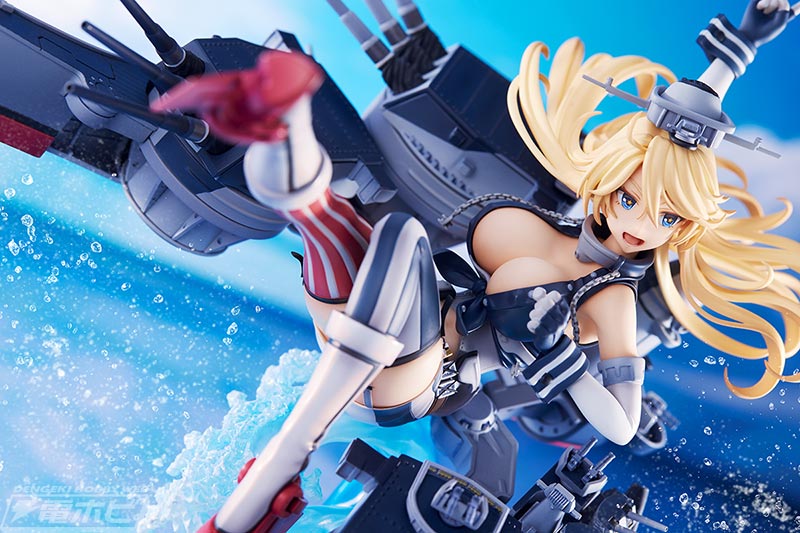 艦これ』アイオワが躍動感あふれるポージングでフィギュア化！大型の重兵装は実艦のディテールを緻密に再現！ | 電撃ホビーウェブ