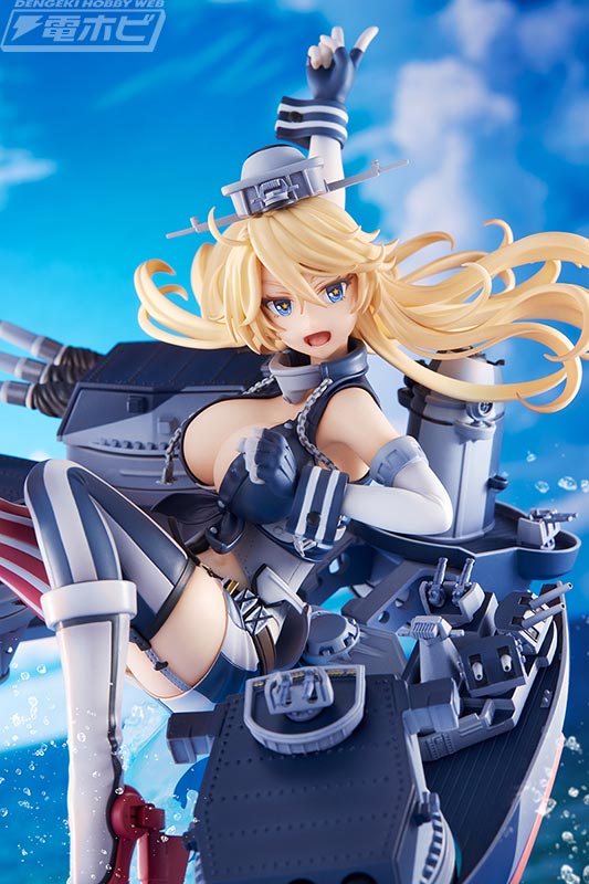 艦これ』アイオワが躍動感あふれるポージングでフィギュア化！大型の重兵装は実艦のディテールを緻密に再現！ | 電撃ホビーウェブ