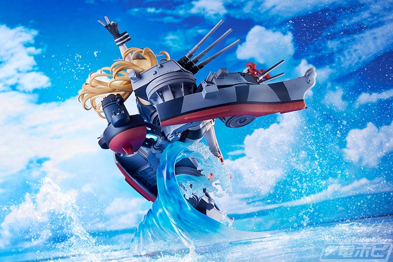 艦これ』アイオワが躍動感あふれるポージングでフィギュア化！大型の重兵装は実艦のディテールを緻密に再現！ | 電撃ホビーウェブ