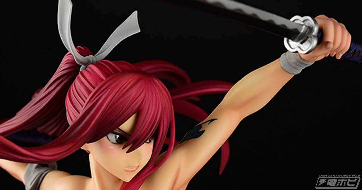 FAIRY TAIL』勇ましい侍姿のエルザ・スカーレットがオルカトイズからフィギュア化！配色や表情の異なる2種が同時登場！ | 電撃ホビーウェブ