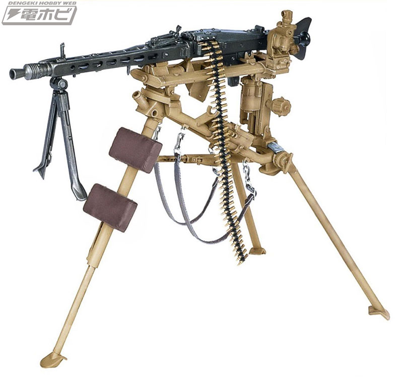 ドイツ軍の機関銃「MG42」の1/6スケール完成品モデルがドラゴンから発売！専用三脚（ラフェッテ）付属で、バイポッドも展開可能!! | 電撃ホビーウェブ