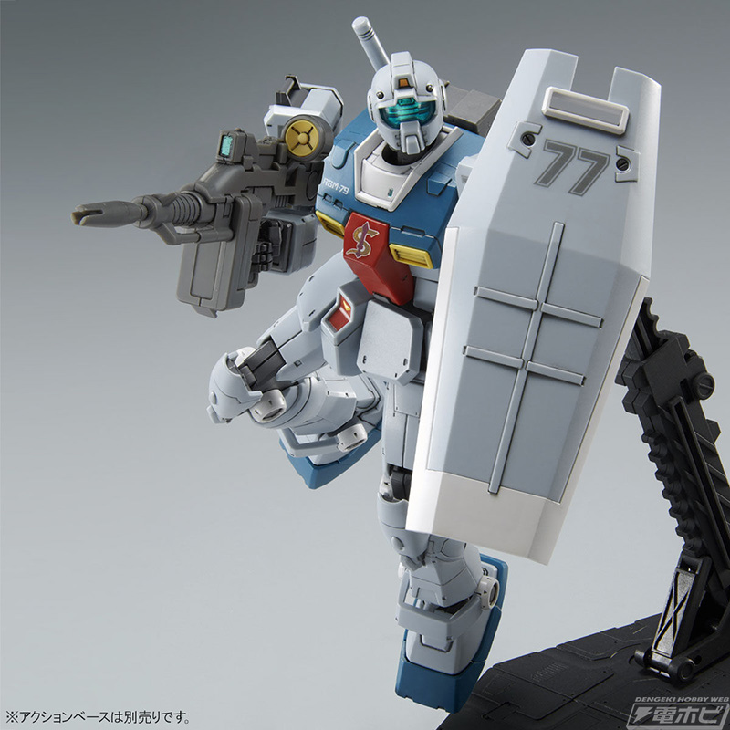 ガンダム ククルス・ドアンの島』ジム（スレッガー搭乗機）が完全新規造形でHGガンプラ化！新規武装ビーム・スプレーガン（前期型）やシールドが付属！ |  電撃ホビーウェブ