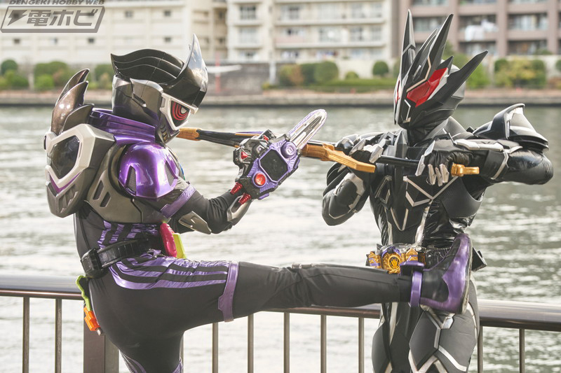 仮面ライダーゲンムズ』が新シリーズ『仮面ライダーアウトサイダーズ』へと新生！特報に王蛇・剣斬・デザスト・滅が登場、スマートクイーンは仮面ライダーデルタに変身して……？  | 電撃ホビーウェブ