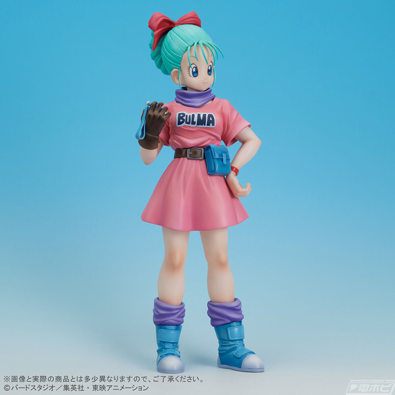 ドラゴンボール」ヒロインのブルマがビッグサイズでソフビフィギュアに！初登場時の衣装や髪形、小物などもリアルに再現！ | 電撃ホビーウェブ