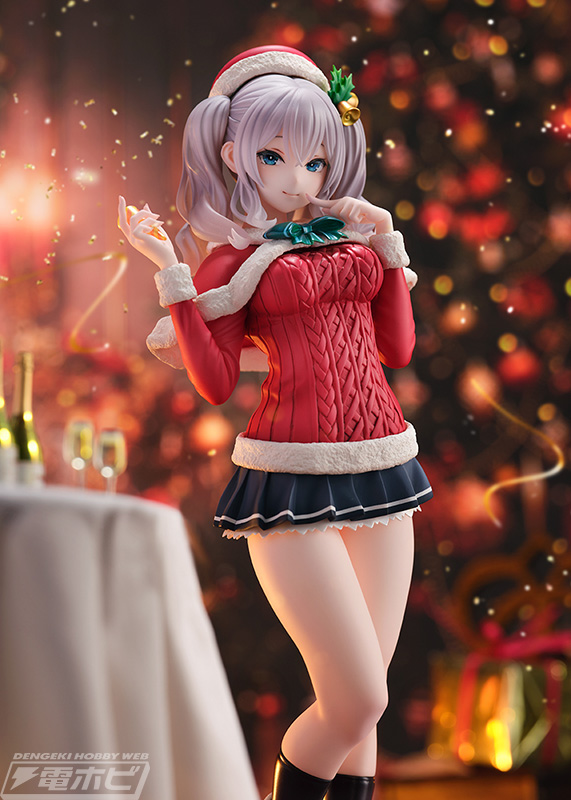 悪戯っぽい笑顔が可愛い！『艦これ』鹿島がクリスマス衣装でフィギュア化！ミニスカートからのぞく美脚はSmooth Skin加工ですべすべの手触りを実現  | 電撃ホビーウェブ