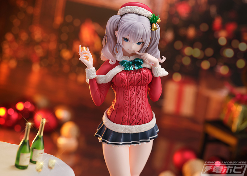 悪戯っぽい笑顔が可愛い！『艦これ』鹿島がクリスマス衣装でフィギュア化！ミニスカートからのぞく美脚はSmooth Skin加工ですべすべの手触りを実現  | 電撃ホビーウェブ