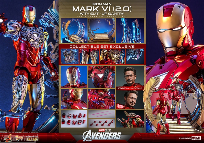 アベンジャーズ』アイアンマン・マーク6（2.0版）が「ムービー・マスターピース  DIECAST」にて可動フィギュア化！パワードスーツ装着機とのセットも発売！ | 電撃ホビーウェブ