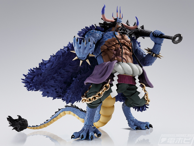 ワンピース』百獣のカイドウ（人獣型）が全高約245ミリの大ボリュームでアクションフィギュア化！「超激戦-EXTRA BATTLE-」のカイドウも再販！  | 電撃ホビーウェブ