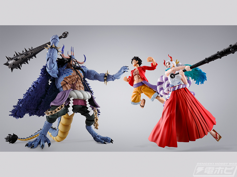 ワンピース』百獣のカイドウ（人獣型）が全高約245ミリの大ボリュームでアクションフィギュア化！「超激戦-EXTRA BATTLE-」のカイドウも再販！  | 電撃ホビーウェブ