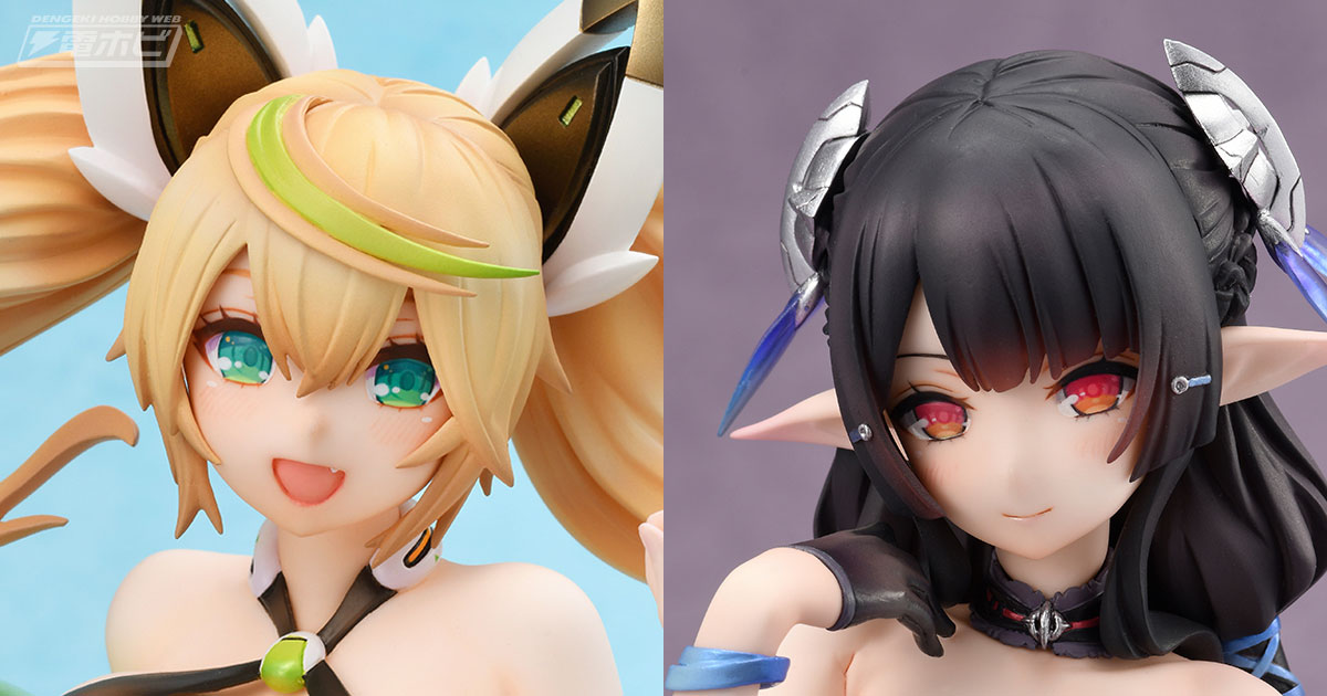 たわわ＆スレンダーボディに釘付け！『PSO2es』水着姿のジェネとアネットのフィギュアが再販！アネットのスカートは着脱可能 | 電撃ホビーウェブ