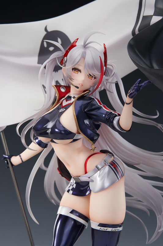 露わな下乳に釘付け！『アズールレーン』プリンツ・オイゲンがレースクイーン衣装でフィギュア化！あみあみで仮予約受付中!! | 電撃ホビーウェブ