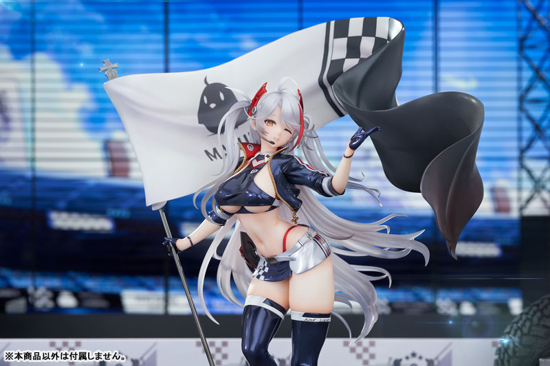 露わな下乳に釘付け！『アズールレーン』プリンツ・オイゲンがレースクイーン衣装でフィギュア化！あみあみで仮予約受付中!! | 電撃ホビーウェブ