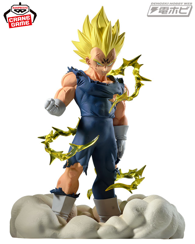 ドラゴンボール』の名場面を再現する「History Box」にて、「魔人ベジータ」がプライズフィギュア化！エフェクトパーツとベースで緊張感みなぎるシーンを再現!!  | 電撃ホビーウェブ