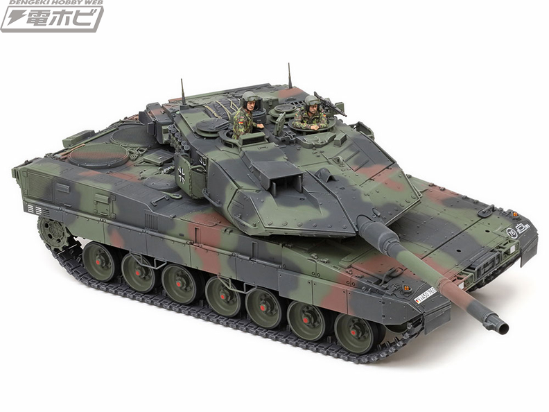 ドイツ連邦軍の最新主力戦車「レオパルト2 A7V」がタミヤの1/35ミリタリーミニチュアシリーズに参戦！従来型とは異なる形状を細部まで精密に再現!!  | 電撃ホビーウェブ