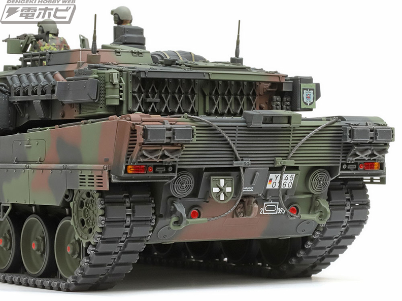 ドイツ連邦軍の最新主力戦車「レオパルト2 A7V」がタミヤの1/35ミリタリーミニチュアシリーズに参戦！従来型とは異なる形状を細部まで精密に再現!!  | 電撃ホビーウェブ