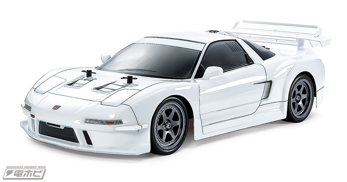 ホワイトのボディは美しく塗装済み！タミヤより電動RCカー「1/10RC 1998 Honda NSX  レーシング（TT-02シャーシ）」が登場！6月15日発売予定 | 電撃ホビーウェブ