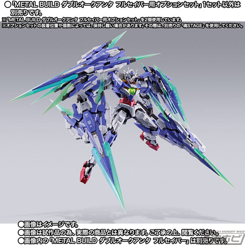 多彩なシルエットを演出可能！『機動戦士ガンダム00V戦記』METAL BUILD ダブルオークアンタ  フルセイバー用オプションセットが12月6日（金）16時より予約開始！ | 電撃ホビーウェブ