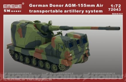 17-72043 german donor agm-155mm air transportable artillery system